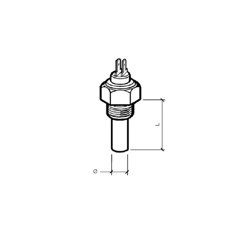 Sensor de temperatura da água VDO 120°C 14x150 2 terminaisArray