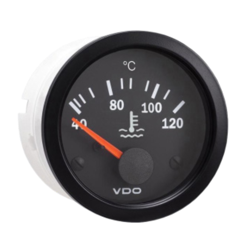 Indicador de temperatura da água 120° Diâmetro do fundo preto 52 pinçasArray