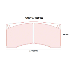 Pastillas CL Brakes RC5+ 5005W50T16 de competición