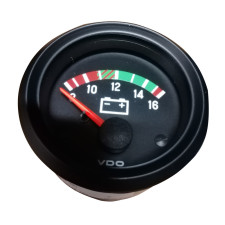Manómetro Voltímetro VDO Cockpit Internacional 8 / 16 Volt Diâmetro 52 Fundo preto