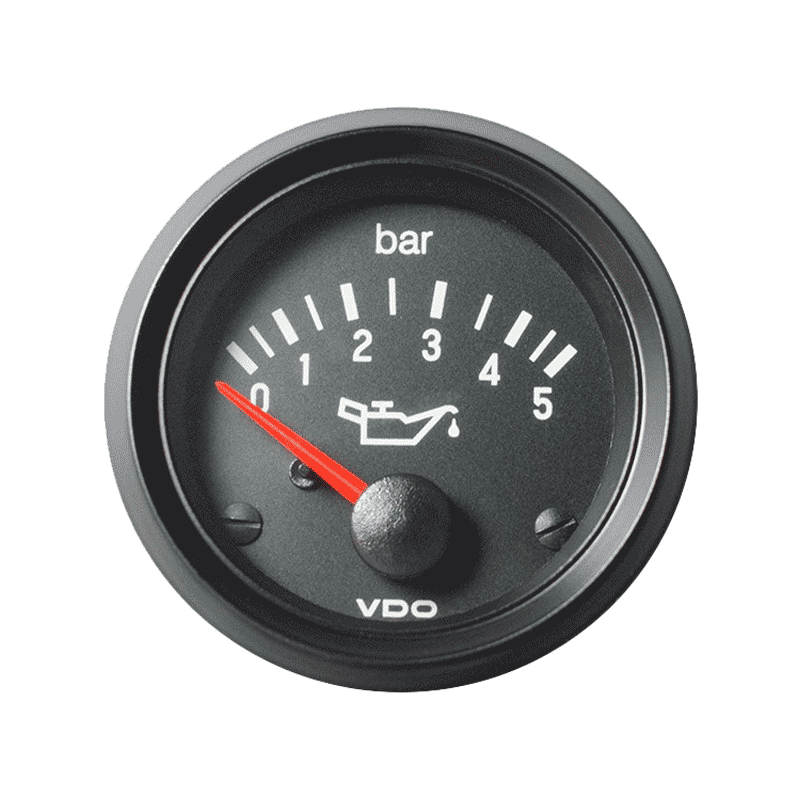 Indicador de presión de aceite VDO Ø52 mm, de 0 a 5 bar, 350-030-003GArray