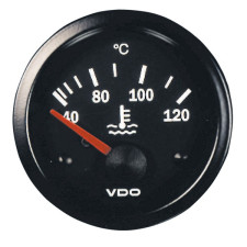 Manómetro VDO Cockpit International Temperatura da água 120° Diâmetro 52 Fundo Preto