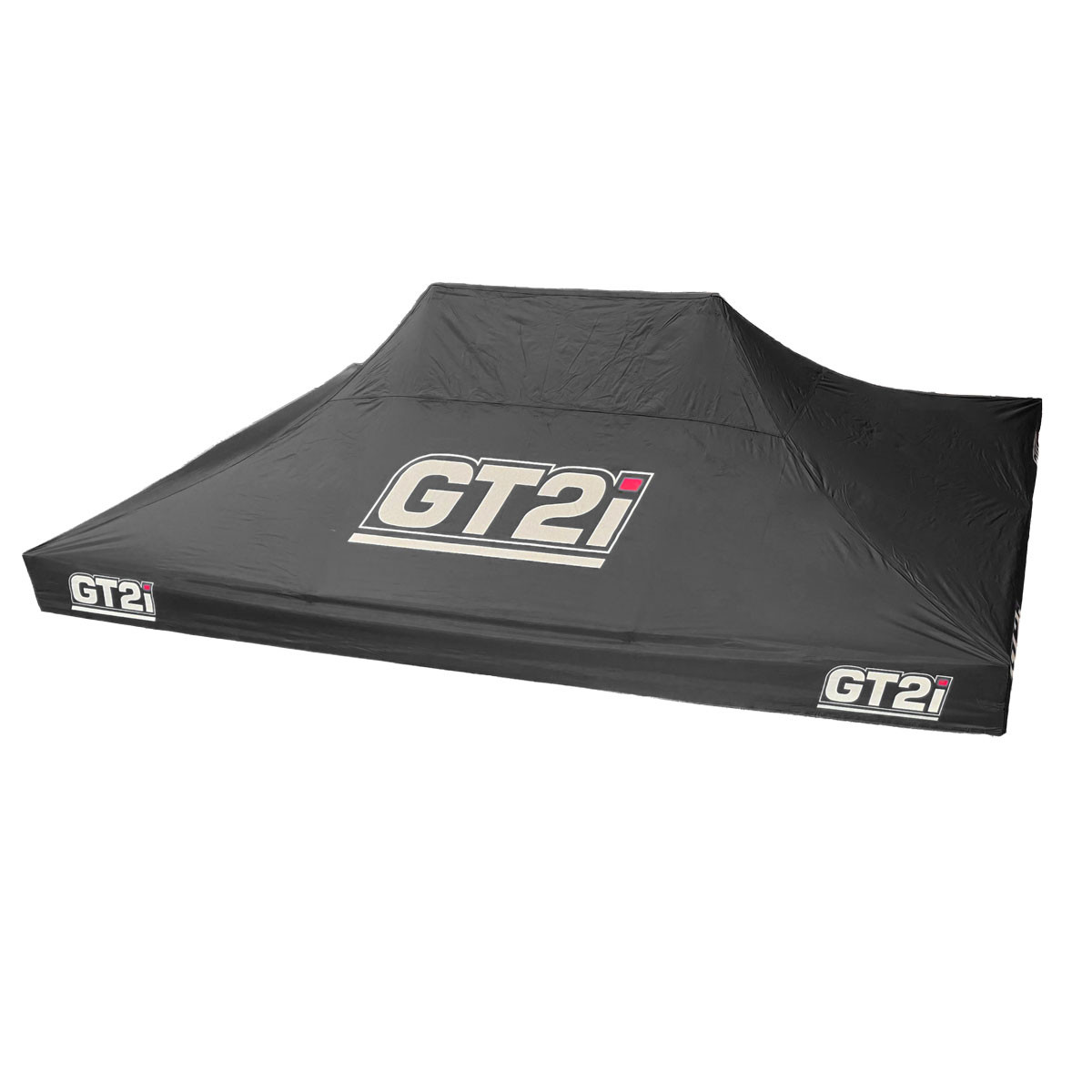 Techo negro con logotipo, tienda de 3 × 4,5 m | GT-T3X4-5M-N-TECHO-1Array