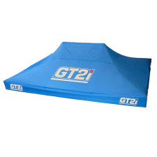 Tenda com teto azul e logótipo grande, 3 × 4,5 m | GT-T3X4-5M-B-TETO-1