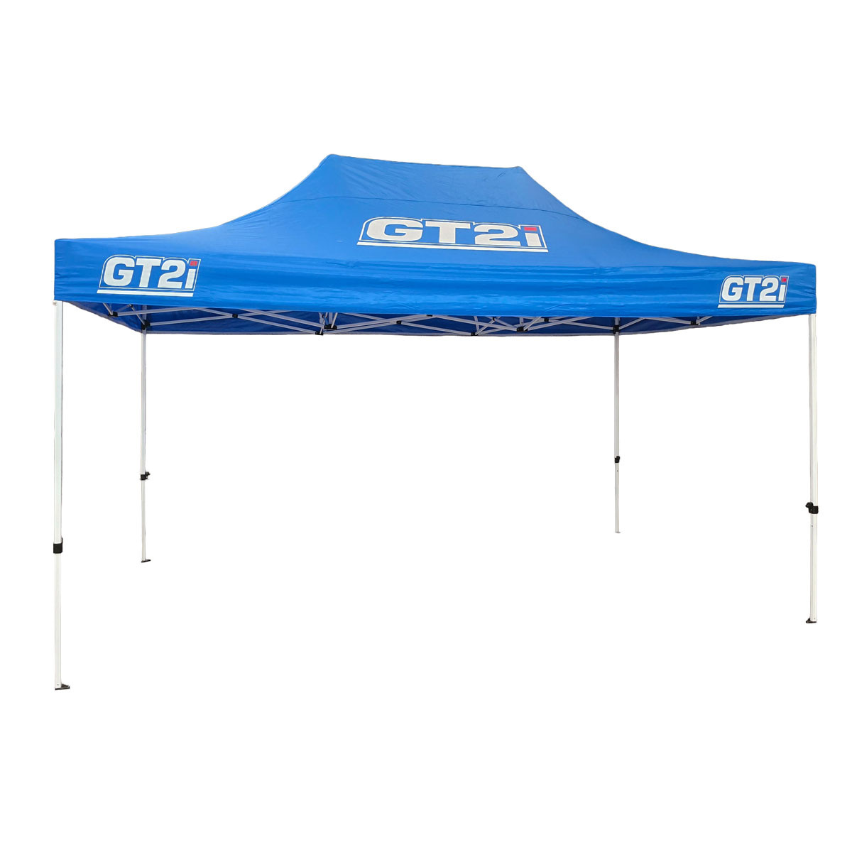 Techo azul con logotipo grande, 3 × 4,5 m | GT-T3X4-5M-B-TECHO-1Array