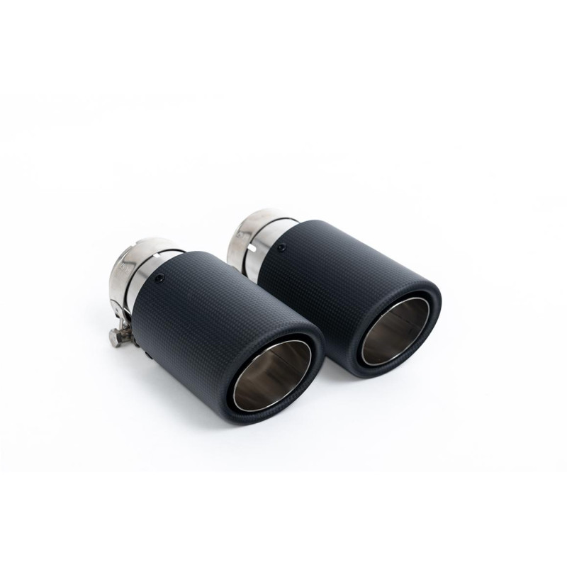 Milltek SSXVW560 Catback de origem sem silenciador e com encaixe Jet-90 CarboneArray