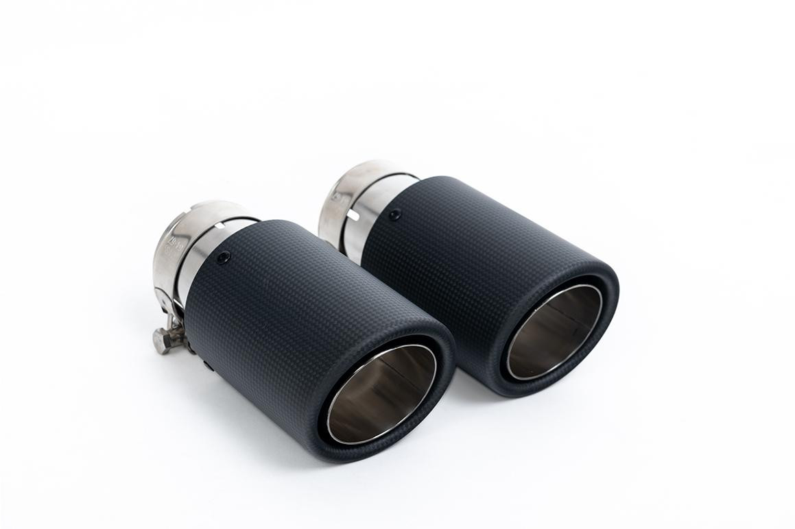 Milltek SSXVW560 Catback de origem sem silenciador e com encaixe Jet-90 CarboneArray