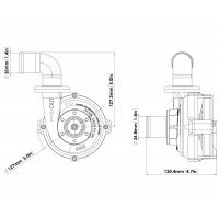 Kit de bomba de água Davies Craig EWP80 em alumínio, 12 V, 8006Array