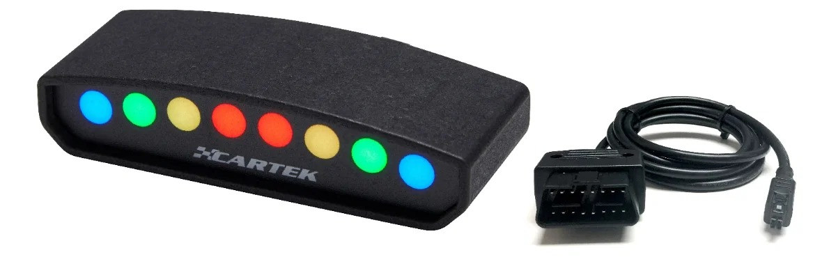 Luz de mudança de caixa Cartek OBD2 com 8 LEDs RGB CK-LS-OBDArray