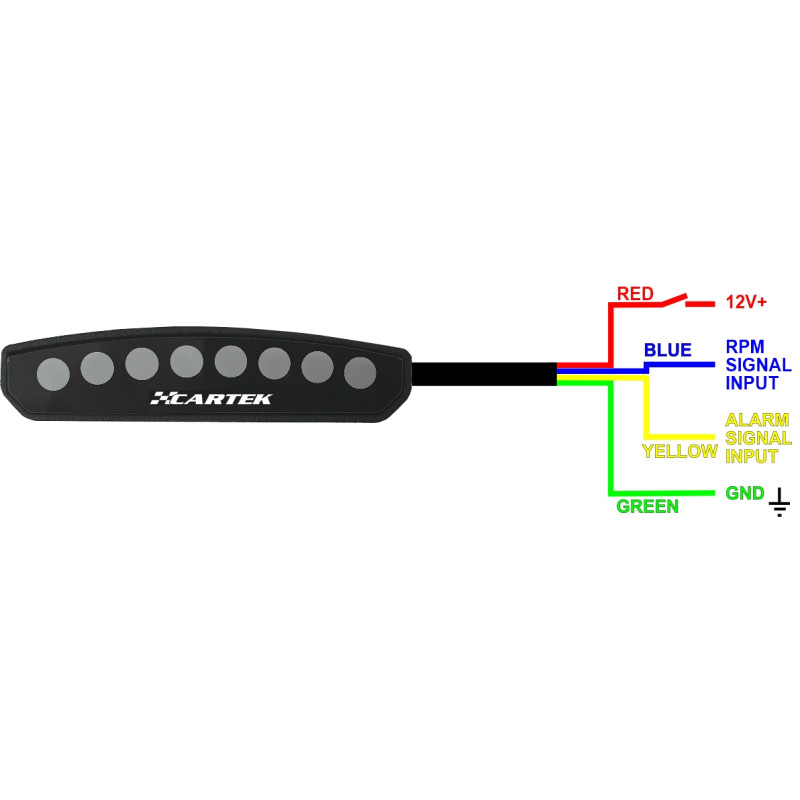 Shift light Cartek Club de 8 LED RGB CK-LS-CLArray