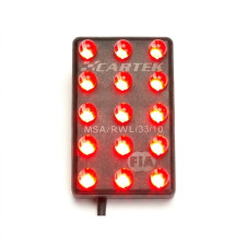 Luz de chuva LED Cartek FIA vertical fixa | CK-LR-15-V
