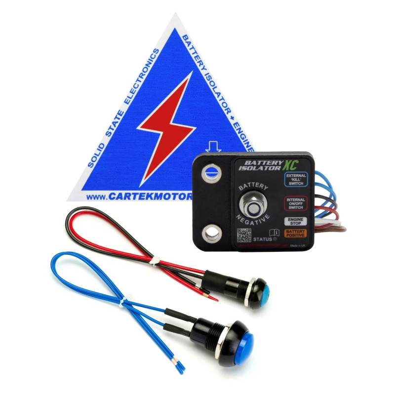 Kit de interruptor corta-circuito eletrônico Cartek X-Club com botão exteriorArray