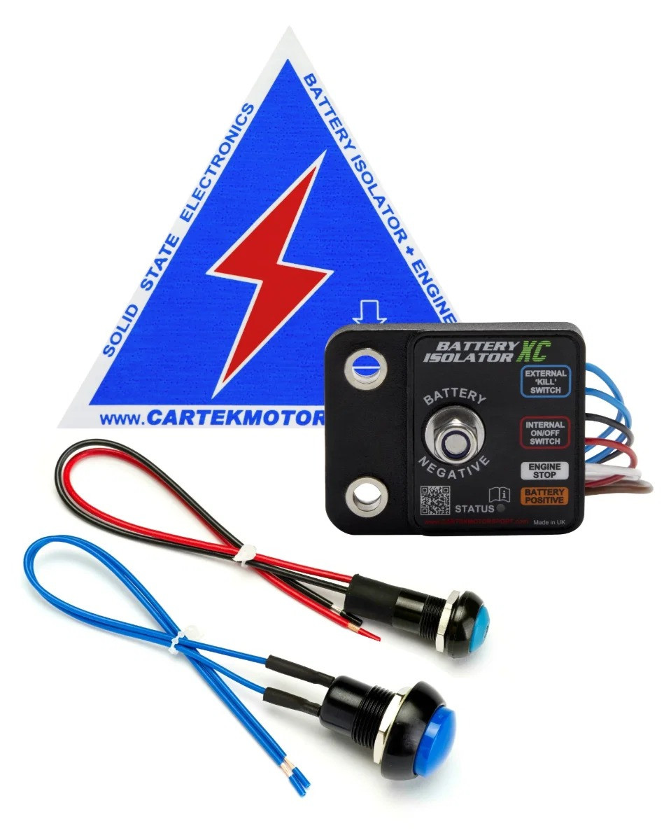 Kit de interruptor corta-circuito eletrônico Cartek X-Club com botão exteriorArray