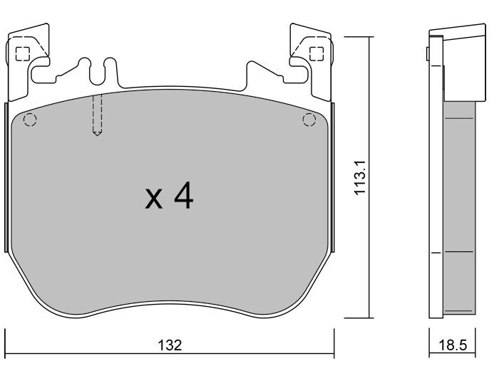 Pastillas delanteras Club Mercedes Clase S W223 V223 – GT-PC13121Array