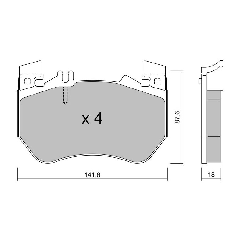 Pastillas de freno GT2i Club delanteras para Mercedes Clase E 450 4MATIC (W124)Array