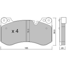 Pastillas de freno GT2i Club delanteras para BMW M3 Competition xDrive (G80)