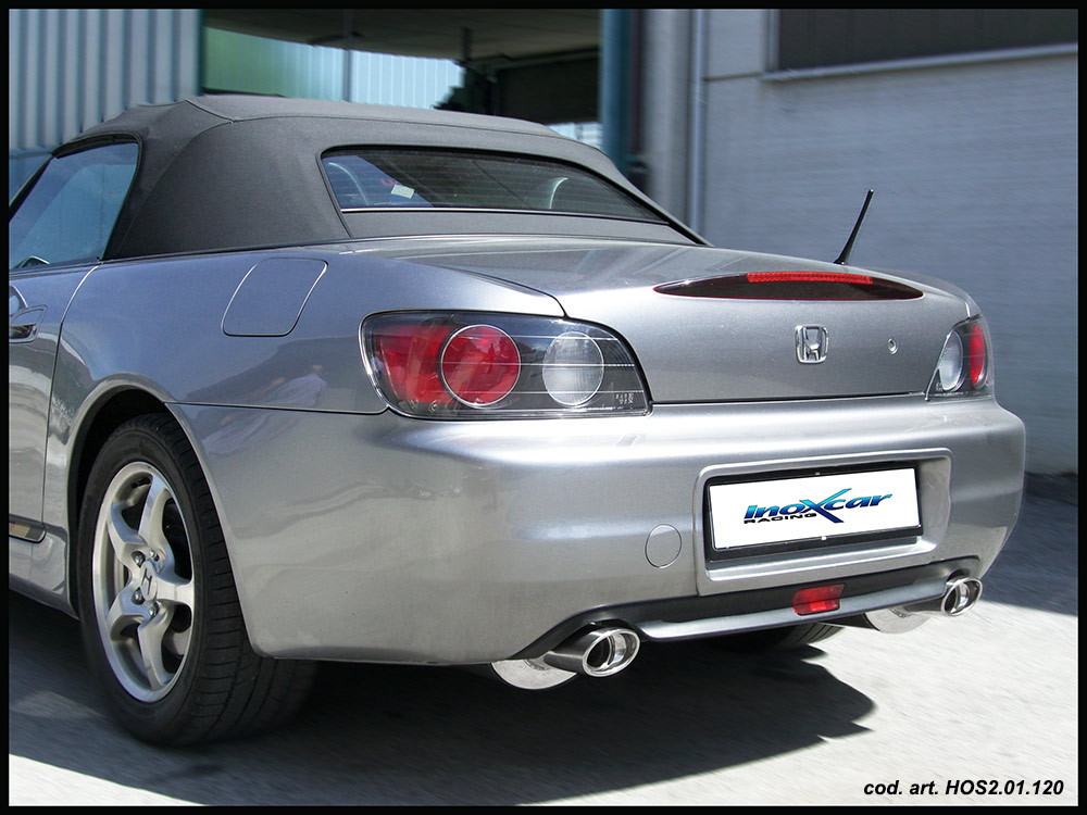 tubo África Inoxcar, AFHON.SIL, descatalizador Honda S2000, remoção do catalisador, tubo de aço inoxidável com silenciador tubulArray