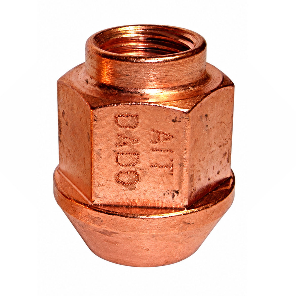 Tuerca cónica 12x125, 60°, de acero recubierto de cobre - A.I. Tech DADOArray