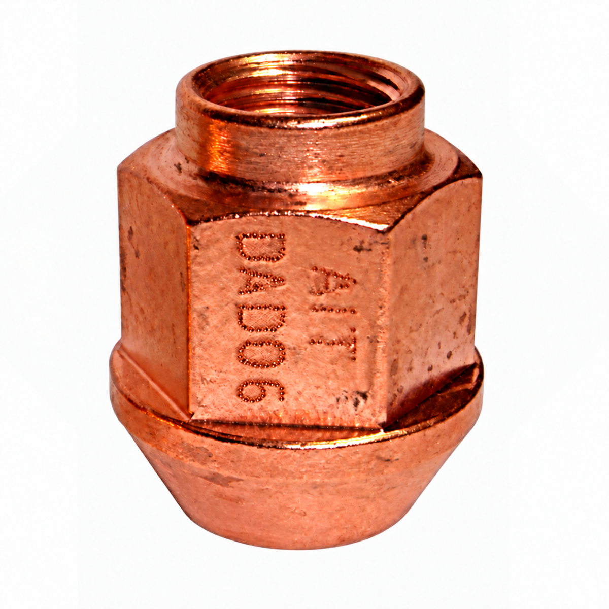Porca cónica 14x150, 60°, em aço revestido a cobre - A.I. Tech DADO6Array
