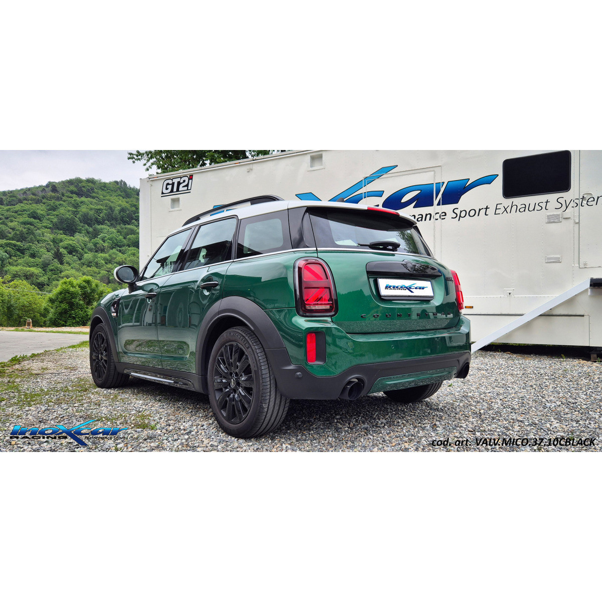 Silenciador com válvula Inoxcar Countryman - VALV.MICO.37.10CBLACKArray