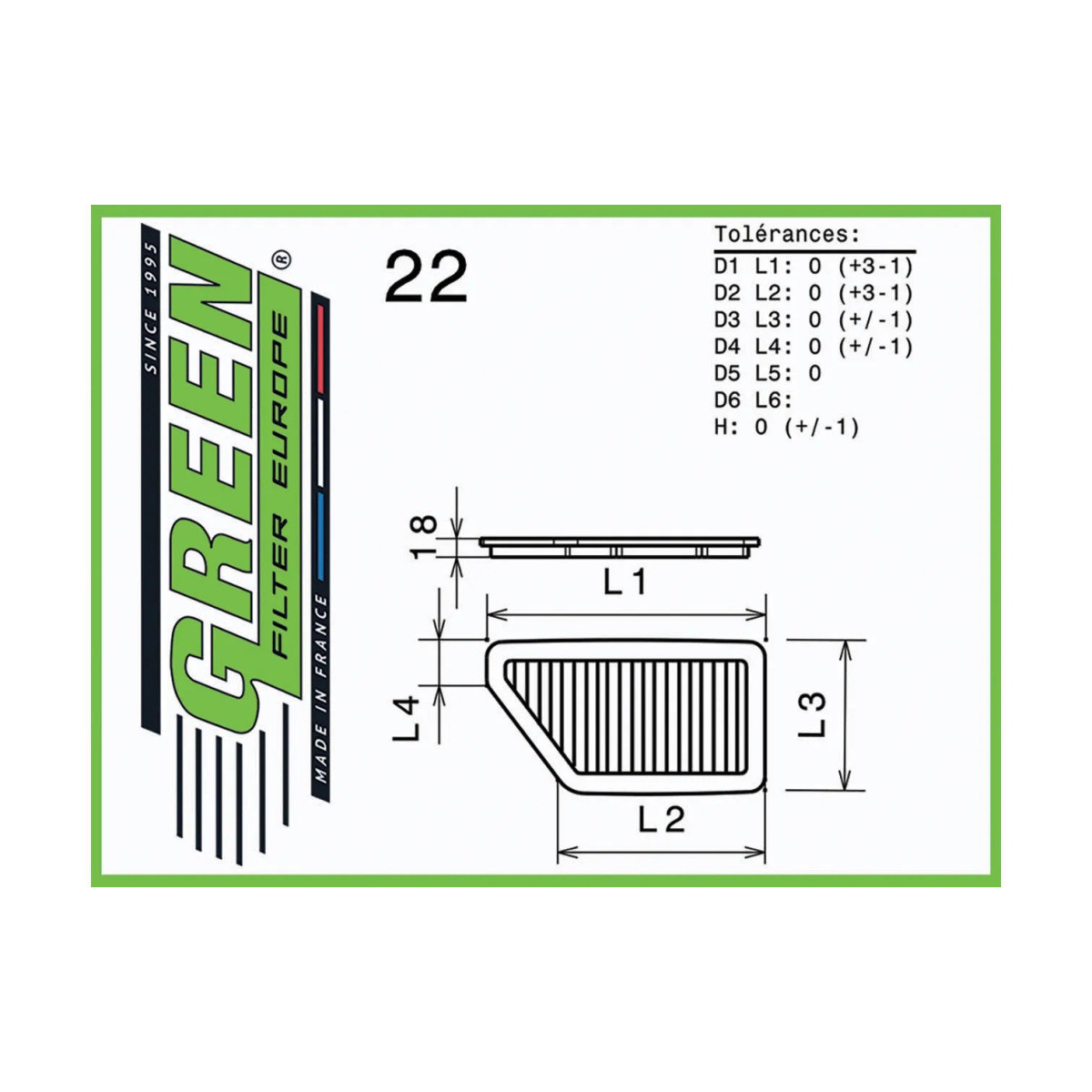 Filtro de ar verde Mercedes C 270CDiArray