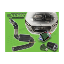 Kit de admissão direta CARBON GREEN FILTER AUDI A3 III + CABRIOLET (8VA/8VS/8V7) 2,0L TFSI 05/16-