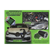 Kit admisión directa CARBONO GREEN FILTER RENAULT CLIO IV 1,6L TURBO RS 03/13-