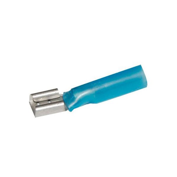 Bornes planas (Hembras) Thermo retractable Azul x50Array