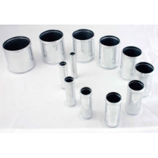 Conexión Alu Forge Diámetro Exterior 16mm Longitud 75mm para Manguito Silicona