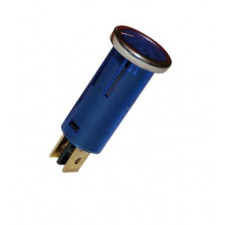 Testigo Luminoso Tubular Azul 16.75mm