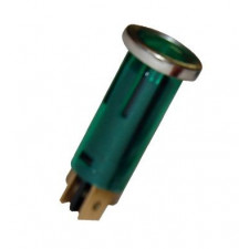 Testigo Luminoso Tubular Verde 16.75mm
