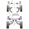 Silent-block Powerflex Eje Chassis Trasero Porsche 944 (2 Piezas)