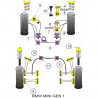 Silent-Block Powerflex Suporte de motor superior pequeno Mini (1 peça)