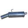 Peugeot 206 1.1 Antes de 2000 Inoxcar Inox Escape / Silenciador 1x102mm Saída 1x102mm