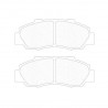 Pastillas de freno CL Brakes RC6 delantero HONDA Integra 1.8 Type-R 16V DC2 (190CV) de 96 hasta 02