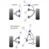 Silent-block Powerflex Trapecio Delantero Superior Mitsubishi Montero Después de 1999 (2 Piezas)