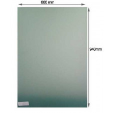 Placa de proteção interior Espessura da aleta 2 mm Dimensões 940X660 Branco
