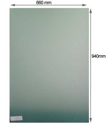 Placa de Protección Interior Aleta Espesor 2 mm Dimensiones 940X660 BlancoArray