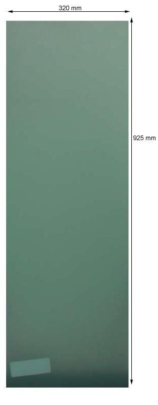 Placa de Protección Interior Aleta Espesor 2 mm Dimensiones 925X320 BlancoArray