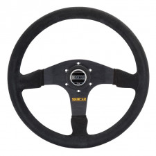 Volante em pele Sparco R375 com desvio de 36 mm