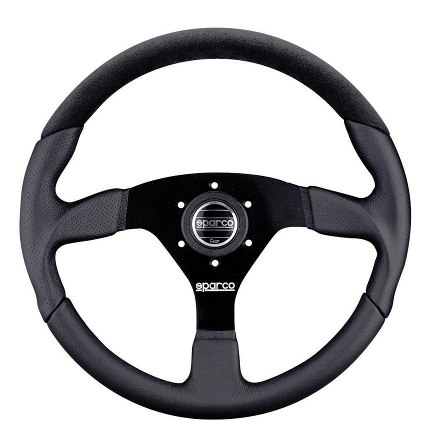 Volante Sparco L505 em pele camurça/couroArray