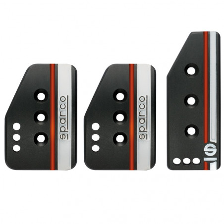 Kit 3 Pedales Sparco Settanta Negros