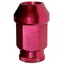 Tuerca Cónica Abierta 12x125 Aluminio Rojo (X 20 Unidades)
