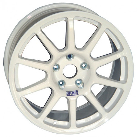 Llantas BRAID FullRace A Tamaño 7X17 Espaciamiento 4X108 Retraso 17 Calibre 65.1 Blanco Peugeot / Citroen