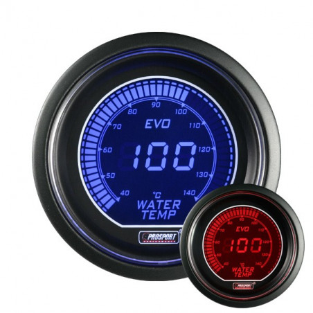 Manómetro Prosport Temperatura Agua Digital Diámetro 52mm 140°C + Sonda 