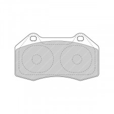 Pastillas de freno Ferodo DS Uno delantero Abarth 500 / 595 / 695 1.4 (312.AXF11) 08.08 -  pinza Brembo