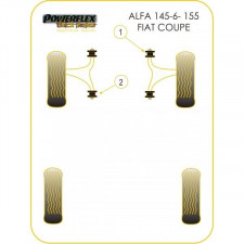 Silent-block Powerflex Black Trapecio Delantero Alfa Romeo / Fiat Trasera (2 Piezas)