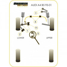 Silent-block Powerflex Black Brazo Superior Delantero Audi A4 (4 Piezas)