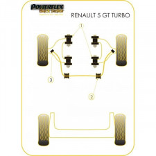 Silent-block Powerflex Black Trapecio Delantero Renault R5 GT Turbo (4 Piezas)