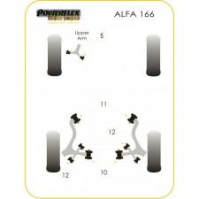 Silent-block Powerflex Black Eje Trasero Alfa Romeo 166 (2 Piezas)